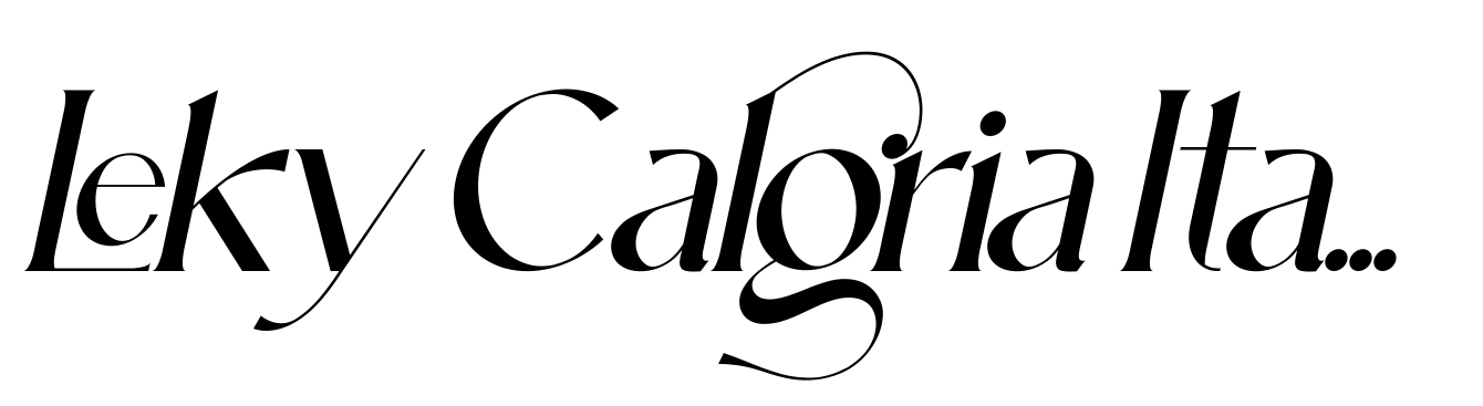 Leky Calgria Italic